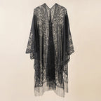 Lace Large Shawl Leaky Lace Cardigan Sun Protection Clothing Beach Cover Up Sun Protection Shawl Bella Mia
