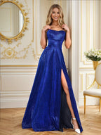 Women Sling Backless Sexy Slit Glitter Party Cocktail Evening Dress Bella Mia