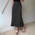 Popular Satin Satin Skirt Mid Length Artificial Silk Skirt Bella Mia
