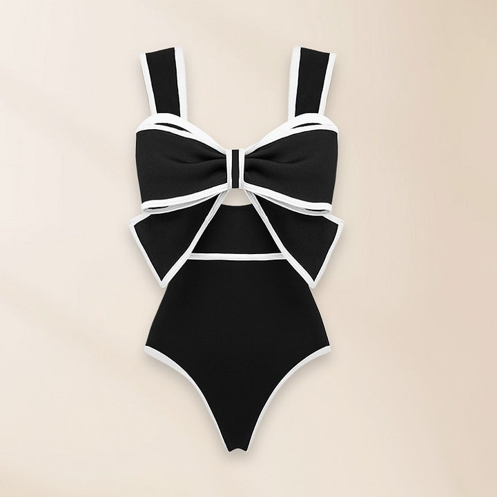 Sexy Swimsuit Women Conservative Cover Belly Lace up Swimsuit Spring Chiffon Beach Skirt Set Swimsuit Bella Mia