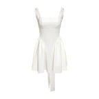 Summer Women Sexy Backless Lace up Bow Evening Dress Women Bella Mia