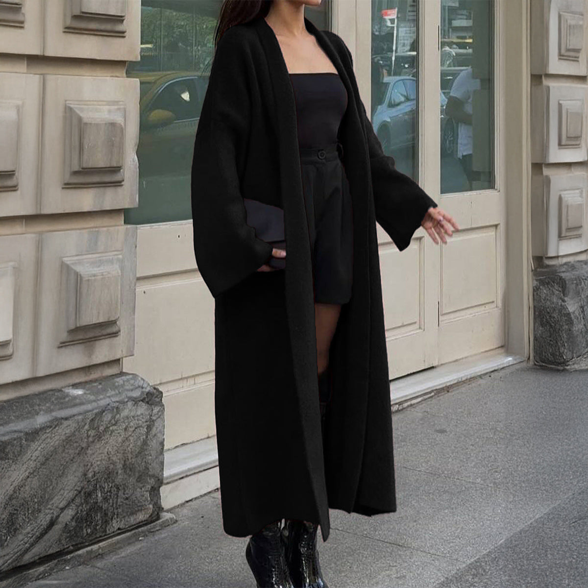 Long Sleeve Wool Overcoat Trench Coat Sweaters Women Clothing Autumn Winter Bella Mia