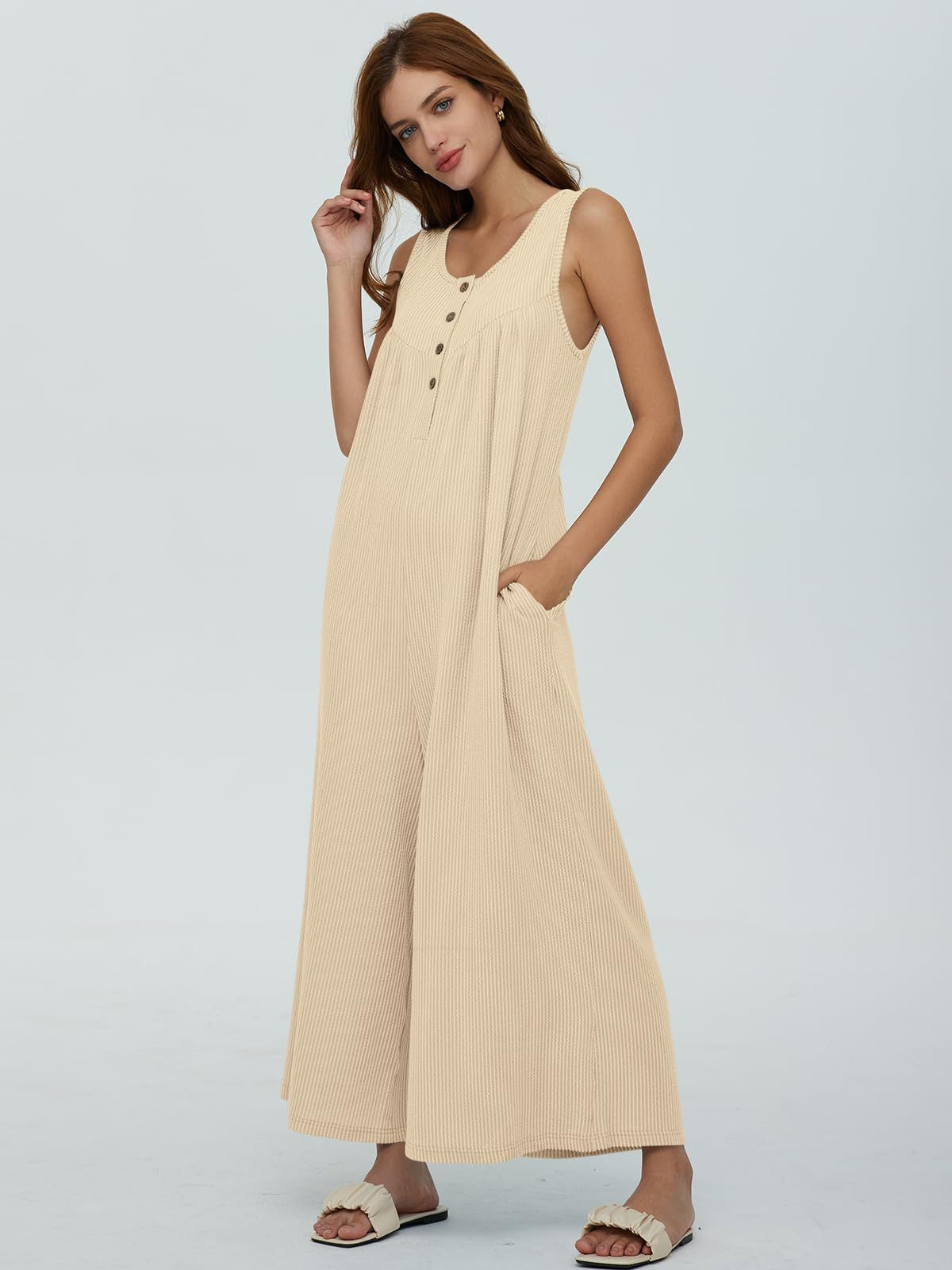 Autumn Winter Women Fresh Casual Women Pocket Jumpsuit Bella Mia