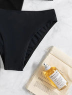 First See Clothing Bikini Three Piece Swimsuit Women Sexy Solid Color Slimming Blouse Swimsuit Bella Mia