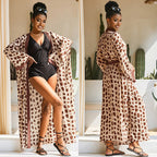 Printed Beach Cover up Sunscreen Women Swimsuit Beach Cover Up Holiday Long Cardigan Bella Mia