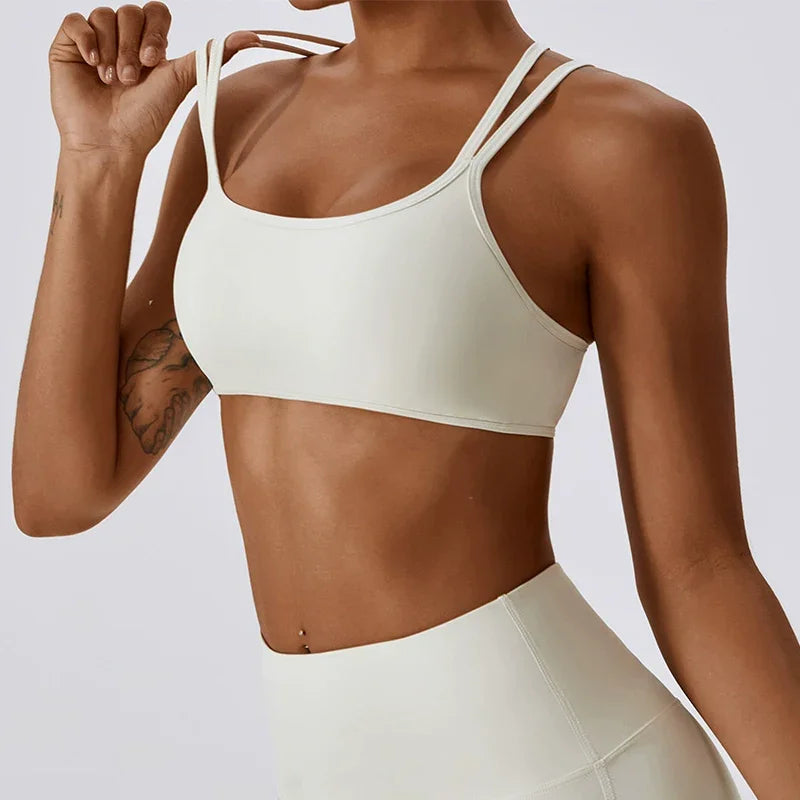 Yoga Lined Fitness Bra LUXLIFE BRANDS