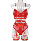Sexy Match Sets Complex Heavy Craft Underwear Mesh Splicing Tape Leg Ring Bella Mia