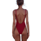 Women Sexy Sling Tight Jumpsuit Women Sexy Open Back Swimsuit Spring Bella Mia