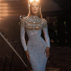 Spring Women Clothing Dress round Neck Slim Shaped Sequined Sexy Hip Wrapped Dress Bella Mia