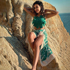 Split Bikini Three Dimensional Floral Heavy Industry Slimming Swimsuit Women Bella Mia