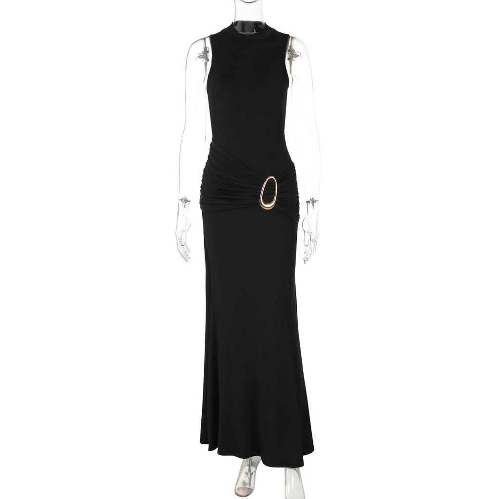 Women Clothing High Waist Twisted Sexy Backless Sheath Dress Bella Mia