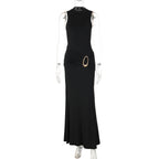 Women Clothing High Waist Twisted Sexy Backless Sheath Dress Bella Mia