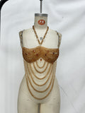 Beaded Bra Top Beads Bra Bikini Overclothes Tassel Vest Women Top