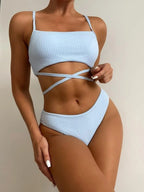 Swimsuit Split Swimwear Women Bikini Sexy High Waist Tether Swimsuit Women Swimwear Bella Mia