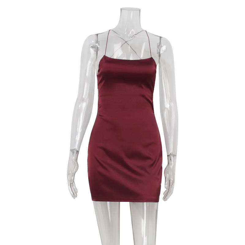 Beauty Women Sexy Backless Thin Lace up Waist Controlled Slimming Elegant Velvet Sexy Sling Hip Bella Mia