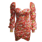 Long Sleeve Printed Sexy Dress Women Clothing Spring Autumn Bella Mia