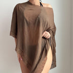 Women Solid Color Vacation Blouse Swimsuit Bella Mia
