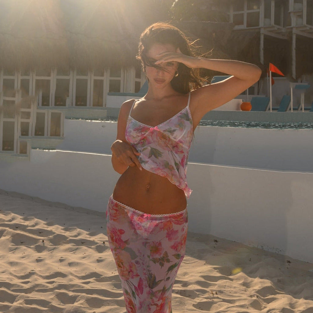Beach Dress Bikini Sexy Bikini Floral Gauzy Women Swimsuit Swimsuit Women Bella Mia