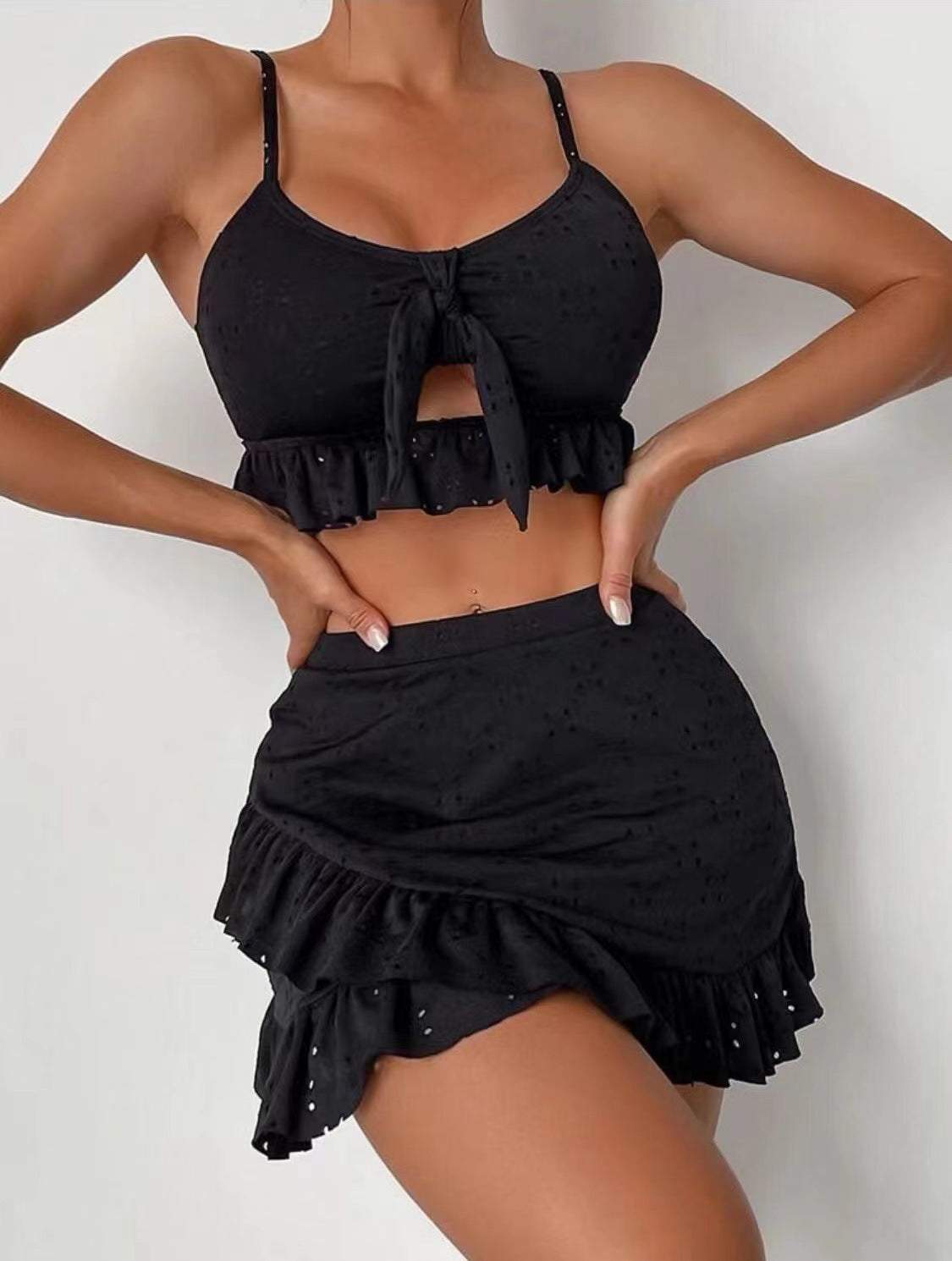 Summer Beach Skirt Bikini Three Piece Set Swimsuit Conservative Swimsuit Women Bella Mia