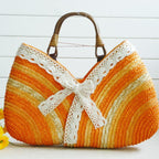 Color Straw Machine Order Handmade Straw Bag Wild Beach Woven Bag Bella Mia