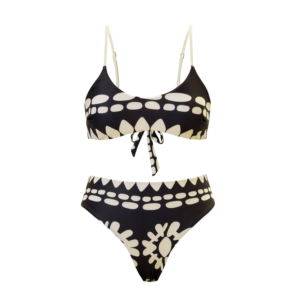 Sexy Split Three Piece Polyester Swimsuit Women Chiffon Dress Swimsuit Outfit Bella Mia
