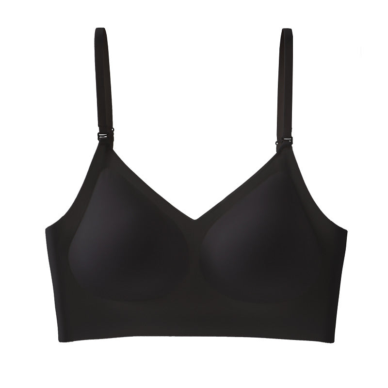 Summer French Seamless Bare Back Underwear Women Thin U Shaped Beauty Back Halter Invisible Multiple Wear Comfortable Bra Bella Mia