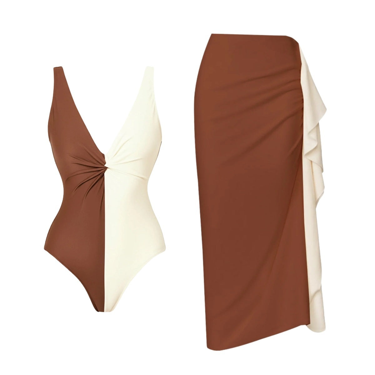 Women Bikini Color Matching Simple High Sense Split Swimsuit Sets Bella Mia