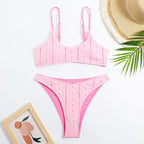 Sleeveless Swimsuit Bikini Set Padded Swimwear Sexy Bikini Women Mesh Shawl Bella Mia
