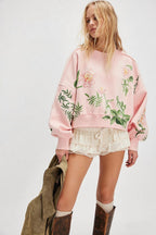 Autumn Winter Women Clothing Printing Loose Casual Top All Matching Hoodie Women Bella Mia