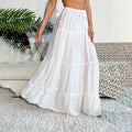 Women Casual Vacation Solid Color Pullover Bikini Swimsuit Outwear Skirt Bella Mia