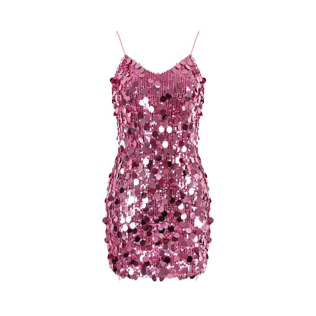 Women Clothing Party Dress Sequin Sling Hip Sexy Nightclub Dress Bella Mia