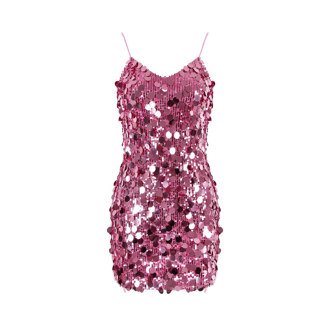 Women Clothing Party Dress Sequin Sling Hip Sexy Nightclub Dress Bella Mia