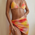 Bikini Gradient Three Piece Split Lace up Swimsuit Women Bikini Swimsuit Bella Mia
