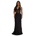 Women Wear Sexy Lace V neck Stitched Backless Dress Women Bella Mia