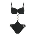 Solid Color One Piece Bikini Sexy Open Back Swimsuit Women Bikini Bella Mia