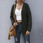 Autumn Winter Casual Women Wear Basic Long Sleeve Solid Color Long Sweater Cardigan Bella Mia