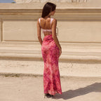 Summer Women Sexy Waist Hollow Out Cutout out Sheath Dress Tassel Cami Dress Bella Mia