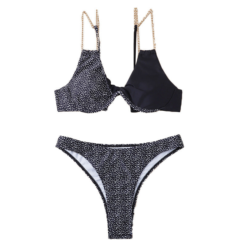 Metal Chain Bikini Women Swimsuit Split Two Piece Set Swimsuit Sexy Bikini Bella Mia