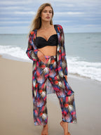 Four Piece Set Women Swimsuit Long Sleeve Blouse Sun Protective Pants Bikini Bella Mia