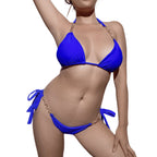 Sexy Metal Chain Two Pieces Swimsuit Solid Color Swimsuit Women High Quality Bikini Bella Mia