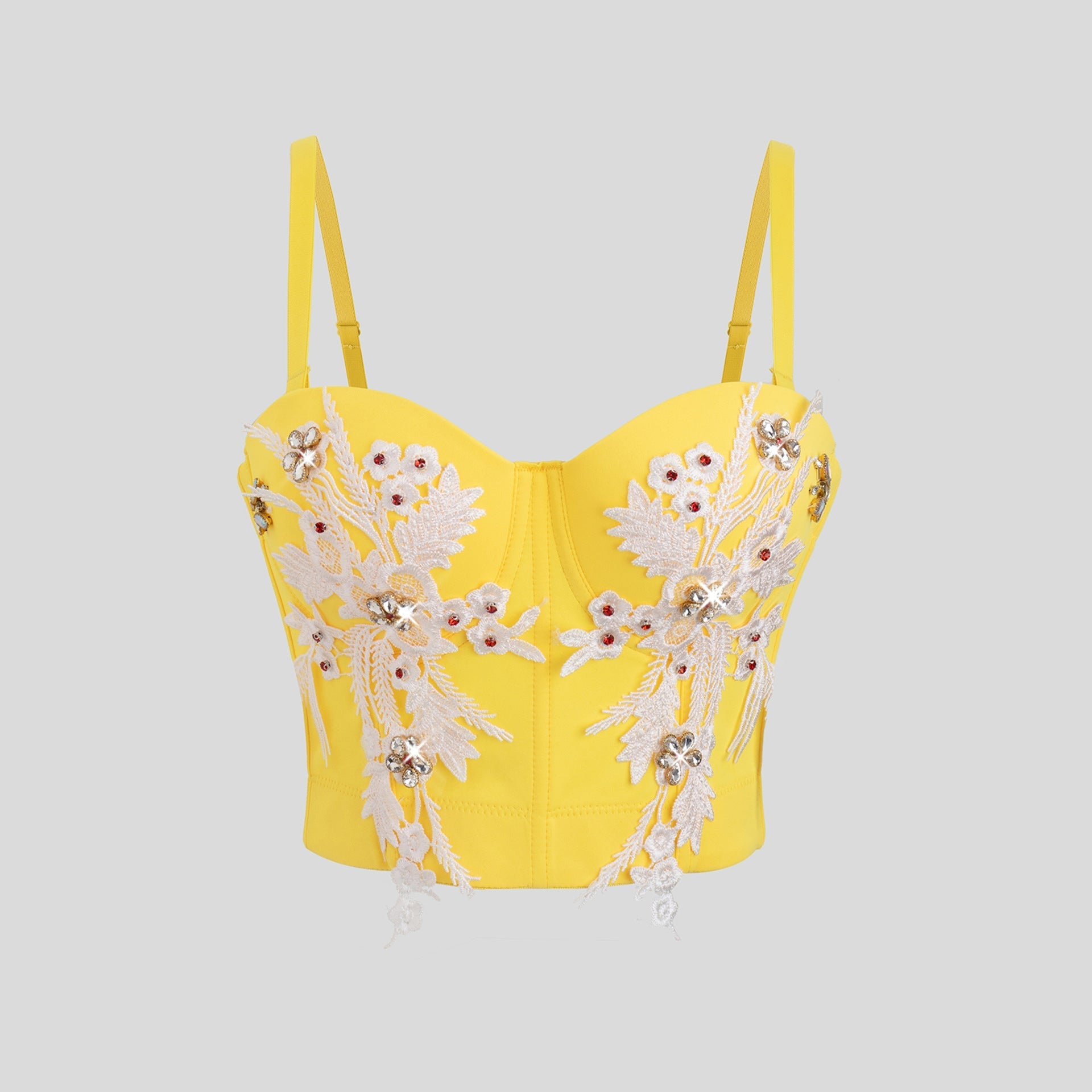 Luxury Diamond Floral Sexy Sexy High Sense Design Corselette Bella Mia