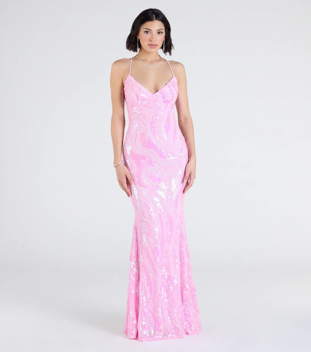 Women Party Sequined Sexy Formal Dress Dress Evening Dress Bella Mia