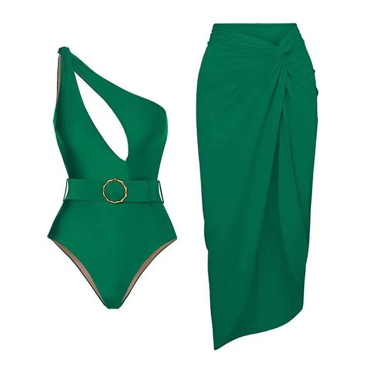 One Piece Swimsuit Sexy Vacation Beach Suit Skirt Swimsuit Bella Mia