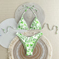 Split Swimsuit Sexy Women Fission Swimsuit Tropical Leaf Printed Swimsuit Bella Mia