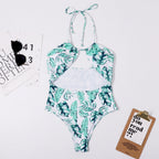 Printed Sexy Women Siamese Triangle Strap Bikini Beach Swimwear Swimsuit Bella Mia