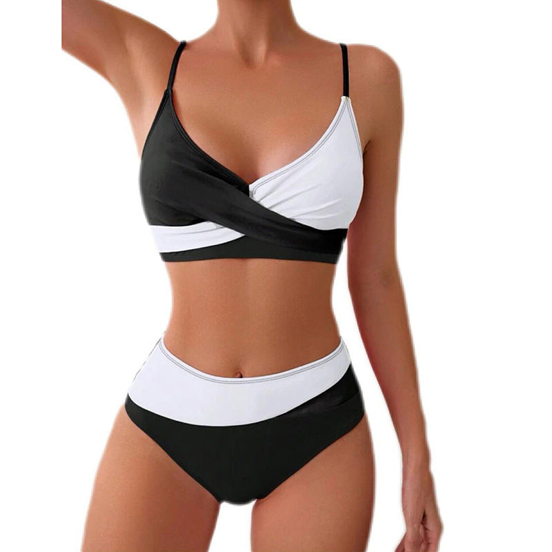 Color Matching Bikini Split Swimsuit Women Beach Spring Swimsuit Bikini Bella Mia