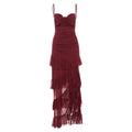 Women Clothing Autumn Winter Sexy Hollow Out Cutout Side Slit Backless Gauzy Sling Dress Women Bella Mia