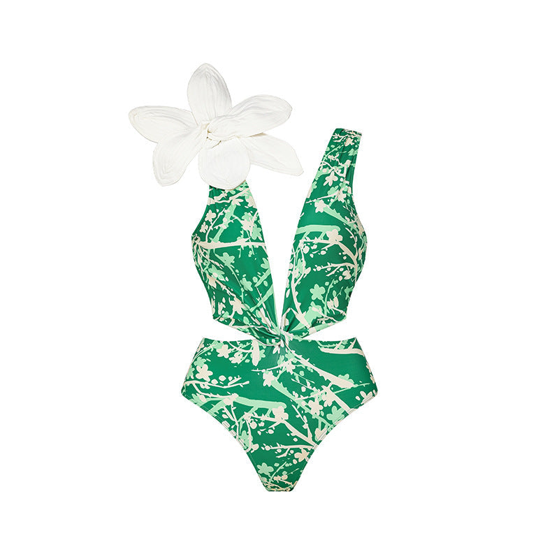 Split Bikini Three Dimensional Floral Heavy Industry Slimming Swimsuit Women Bella Mia