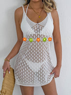 Women Dress Women Clothing Sexy Cutout Woven Suspender Dress Hand Crocheted Stitching Beach Beach Cover Up Bella Mia