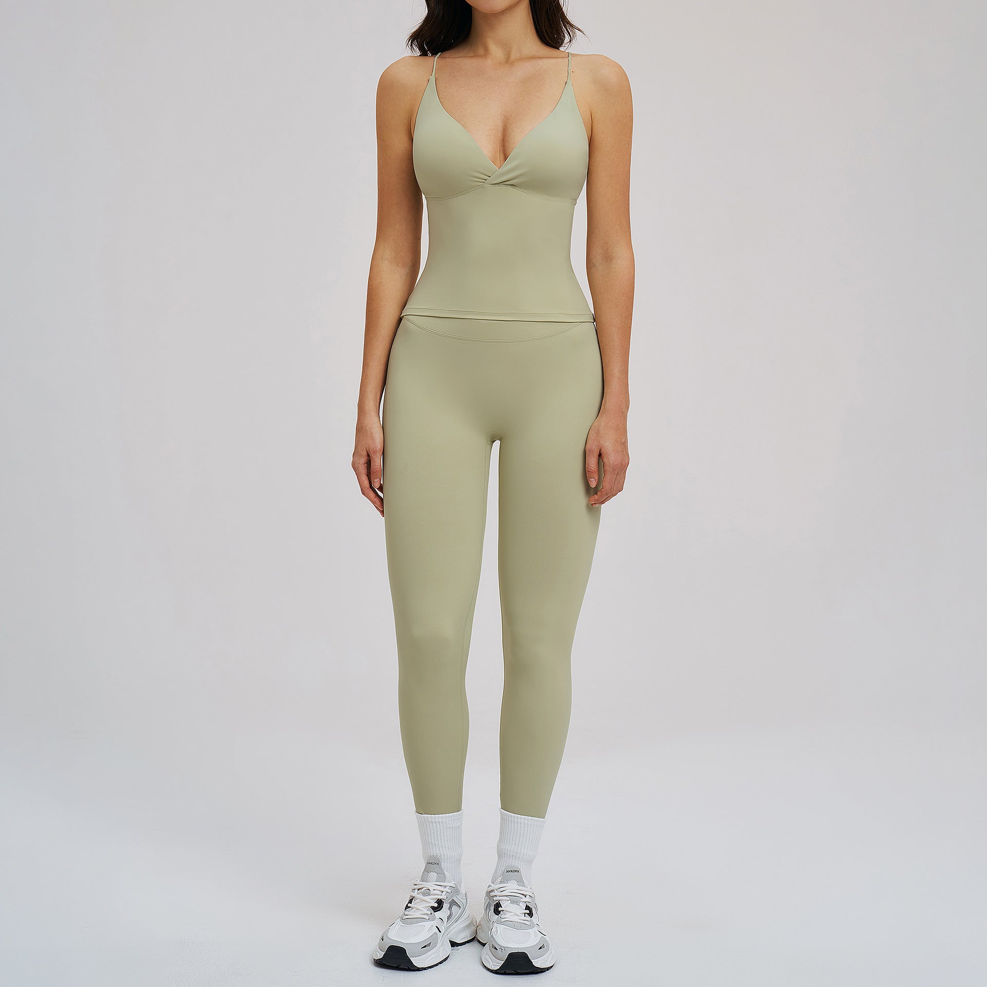 Brushed Sports Tight Back Running Sports Casual Suit Outdoor Riding Yoga Two Piece Sets Bella Mia